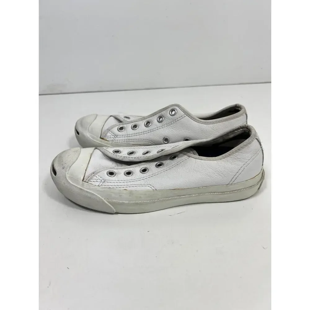 Converse Jack Purcell White Leather Low top Sneaker Men’s 3 Women’s 4.5